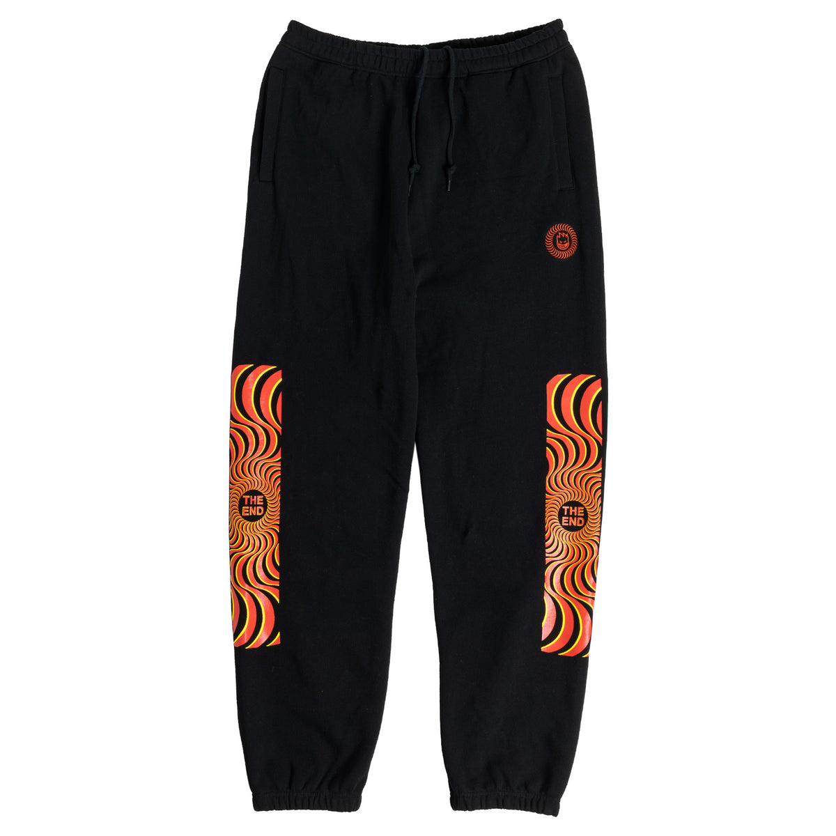 FLAME SWEATPANTS WHITE & RED