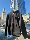 Oakland zip hoodie Black(embroidered)