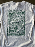 Green & white Map tee