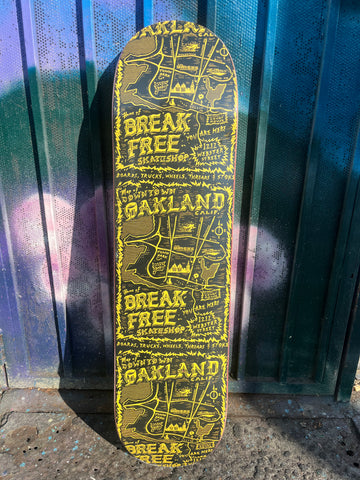 Shop board Map Graphic 8'