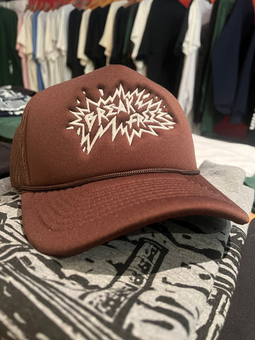 Fatty Logo Brown Mesh hat