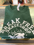 Skating man Tee Green