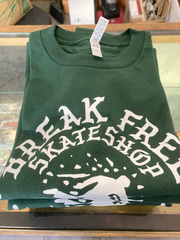 Skating man Tee Green