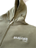 Oakland Zip Hoodie M.Green(embroidered)