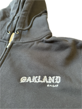 Oakland zip hoodie Black(embroidered)